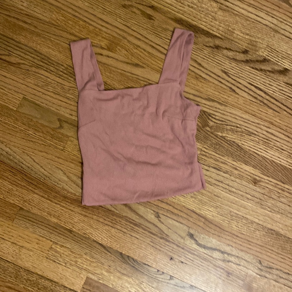 Pink Open back Tank. From Four Sisters (local boutique).  Size Small.